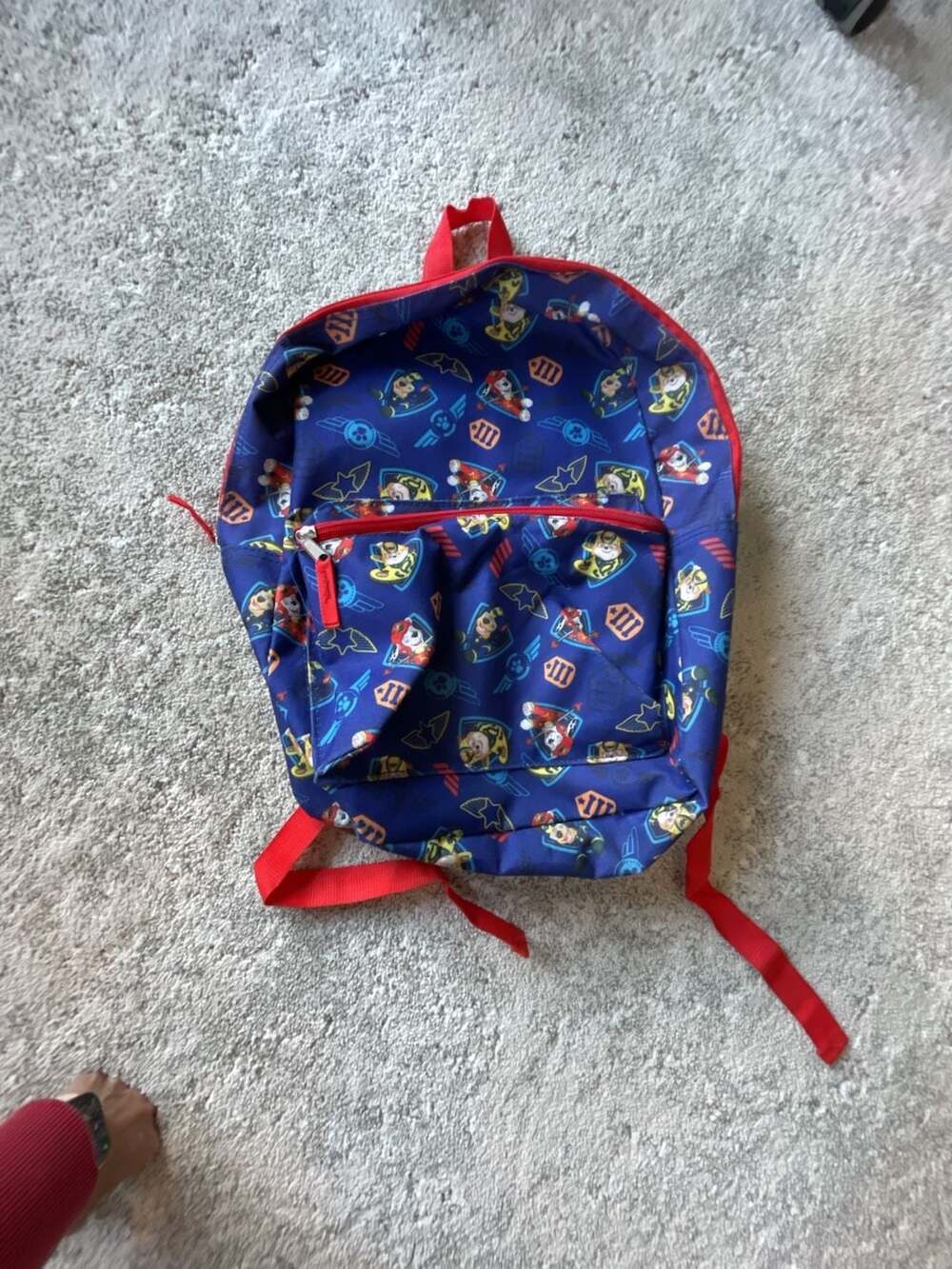 NWOT Paw Patrol Backpack Blue Red Kids School Book Bag